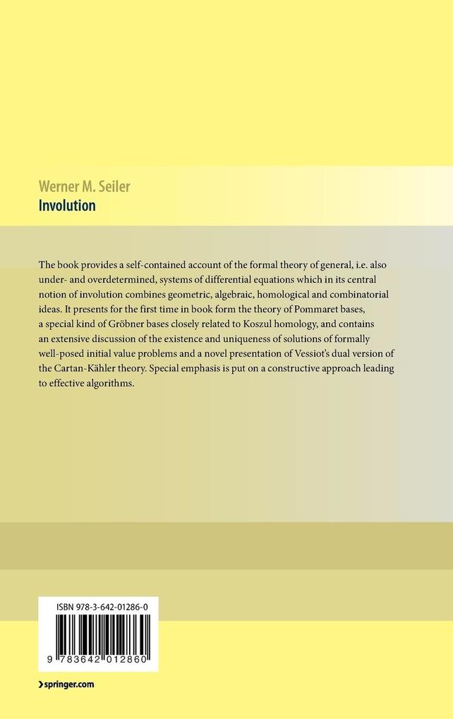 Weitere Ansicht: Involution | Werner M. Seiler