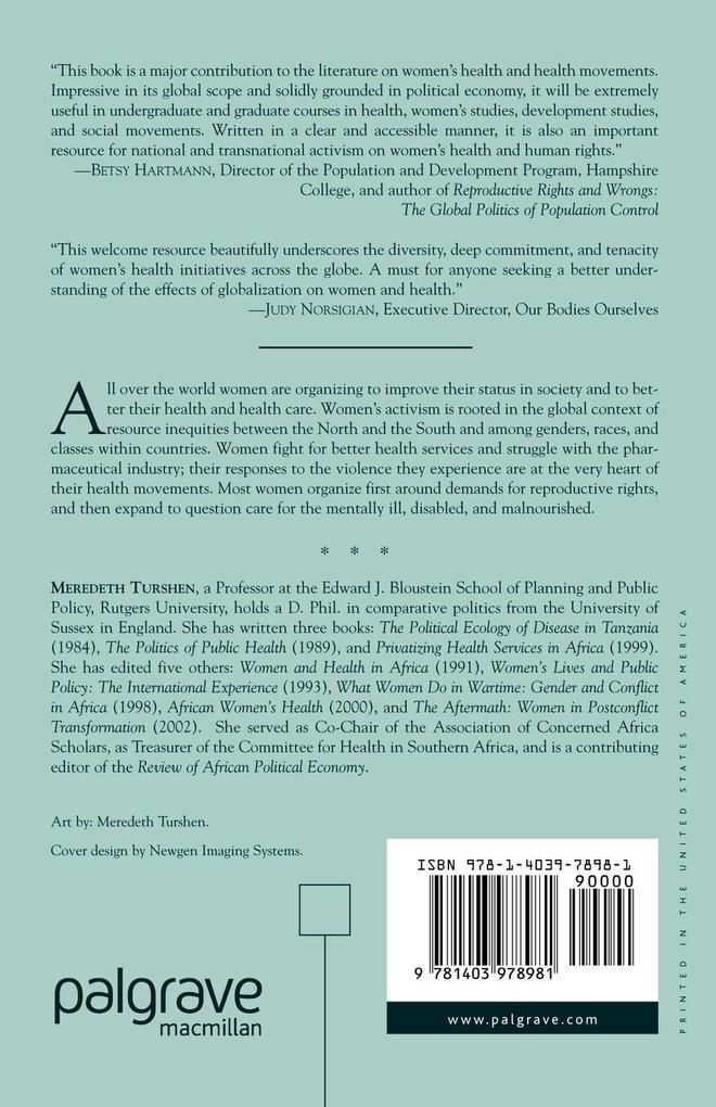 Weitere Ansicht: Women's Health Movements | M. Turshen