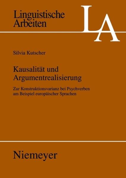Produktbild: Kausalität und Argumentrealisierung | Silvia Kutscher
