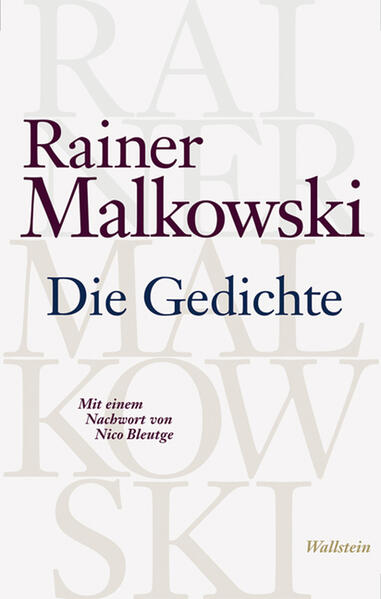 Produktbild: Die Gedichte | Rainer Malkowski