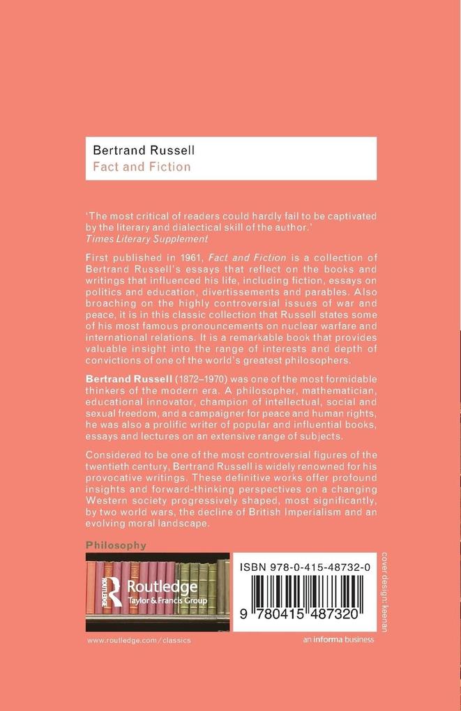 Weitere Ansicht: Fact and Fiction | Bertrand Russell