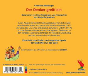 Weitere Ansicht: Der Denker greift ein, Audio-CD | Christine Nöstlinger