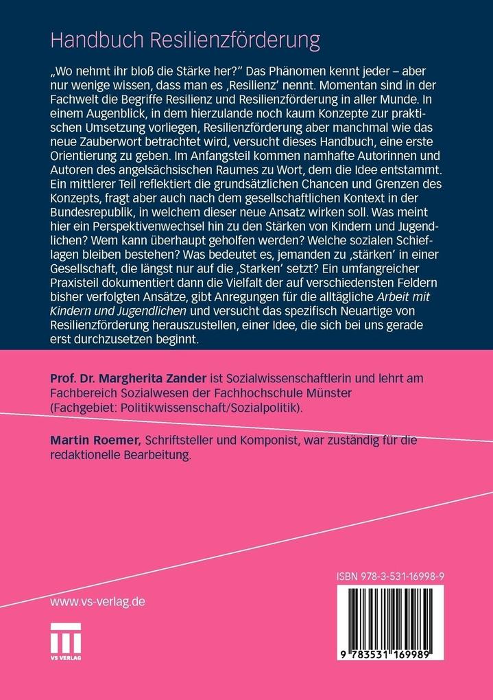 Weitere Ansicht: Handbuch Resilienzförderung