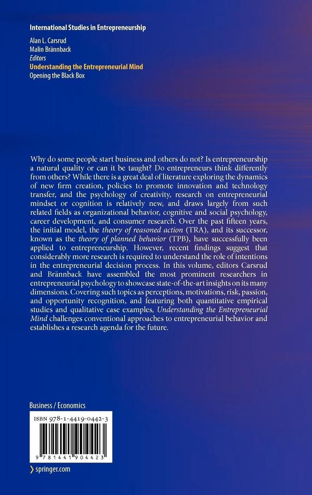 Weitere Ansicht: Understanding the Entrepreneurial Mind