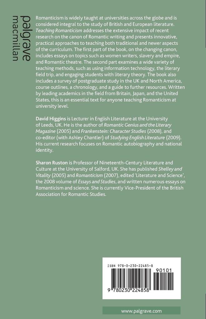 Weitere Ansicht: Teaching Romanticism