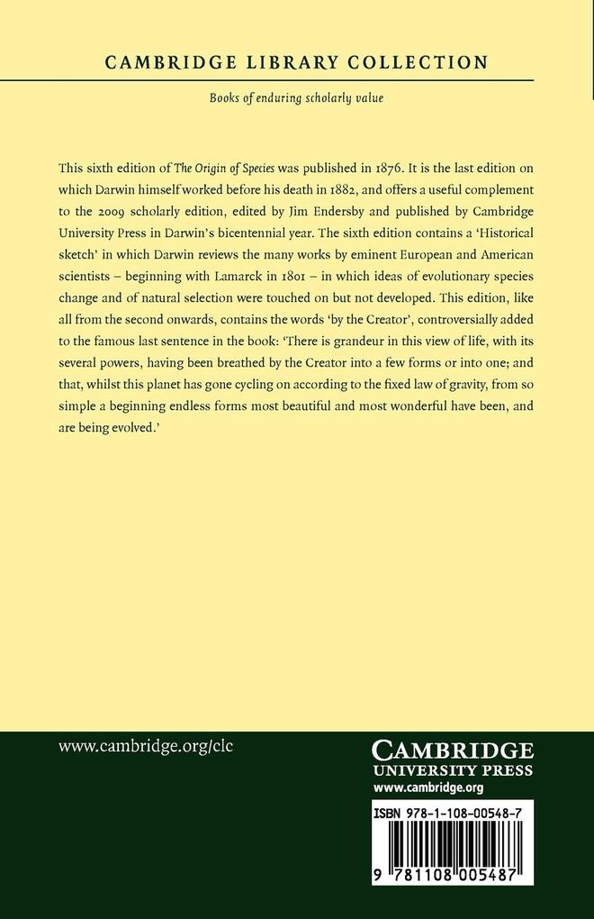 Weitere Ansicht: The Origin of Species | Charles Darwin