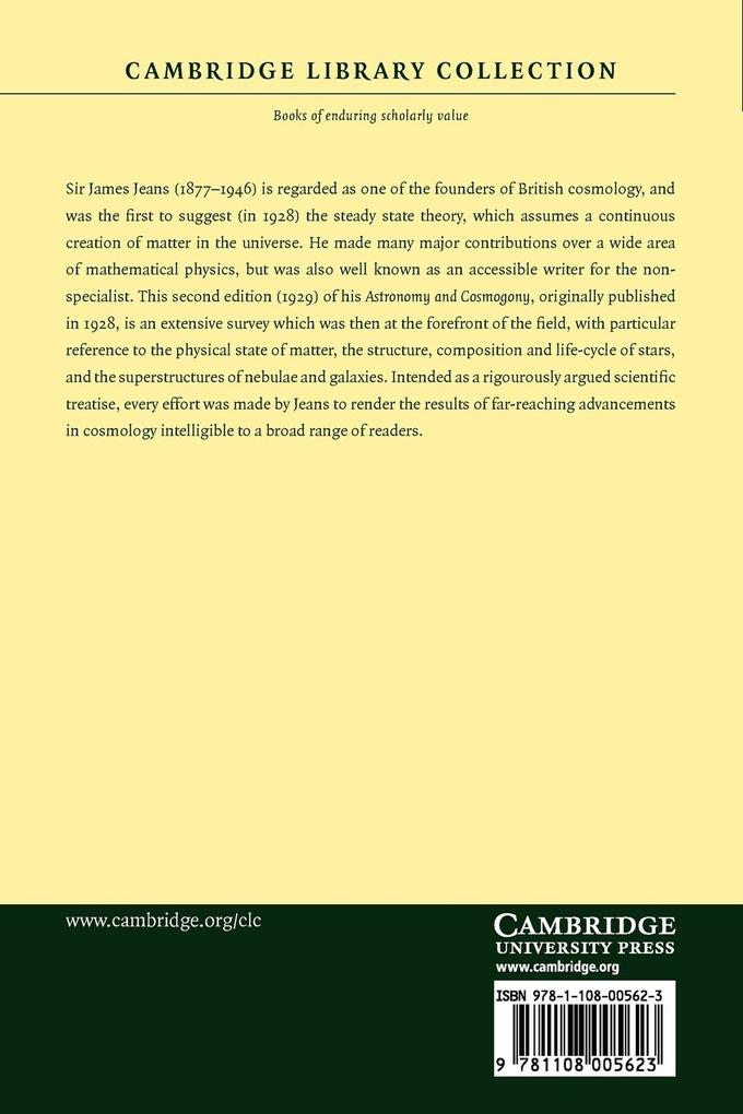 Weitere Ansicht: Astronomy and Cosmogony | James Jeans