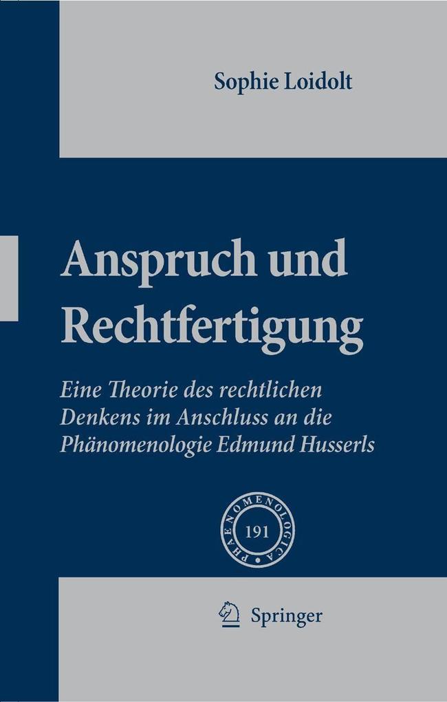 Produktbild: Anspruch und Rechtfertigung | Sophie Loidolt