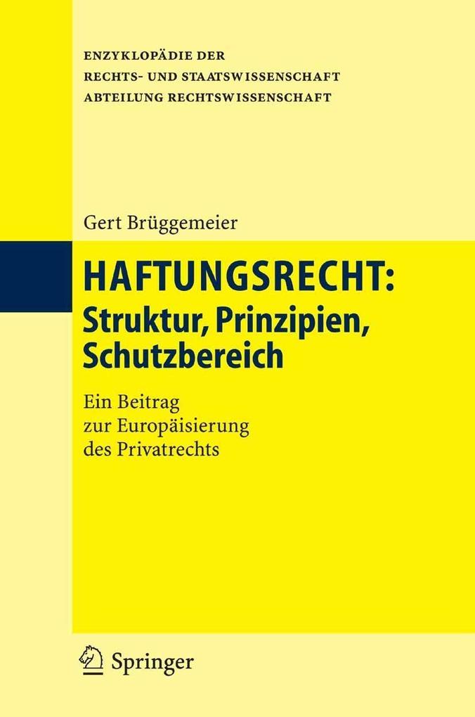 Produktbild: Haftungsrecht | Gert Brüggemeier