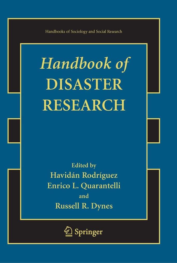Produktbild: Handbook of Disaster Research