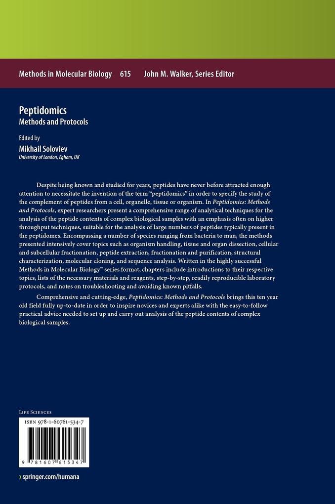 Weitere Ansicht: Peptidomics