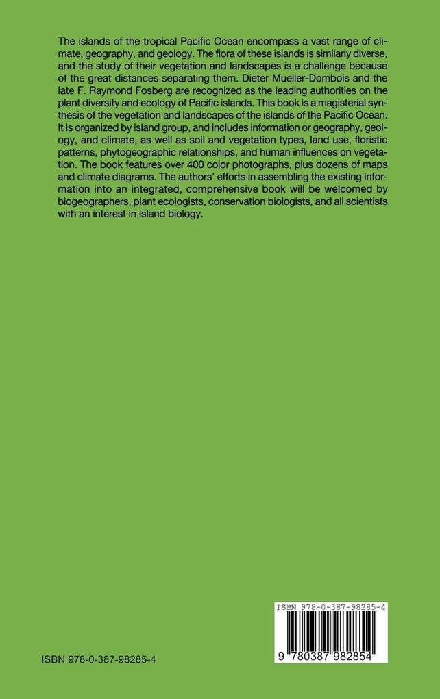 Weitere Ansicht: Vegetation of the Tropical Pacific Islands | F.R. Fosberg, Dieter Mueller-Dombois
