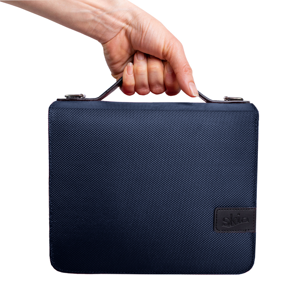 Weitere Ansicht: SartoriusSKIN Tasche BASIC Gr. L in Marine-Blau mit Tragegurt & Buchstütze | SKIN von Barth & Bauer E. K.