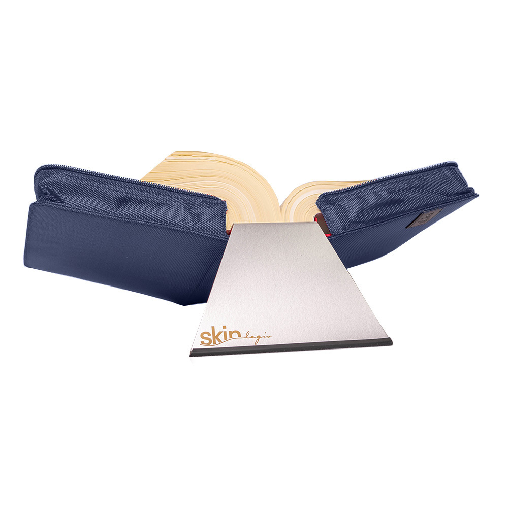 Weitere Ansicht: SartoriusSKIN Tasche BASIC Gr. L in Marine-Blau mit Tragegurt & Buchstütze | SKIN von Barth & Bauer E. K.