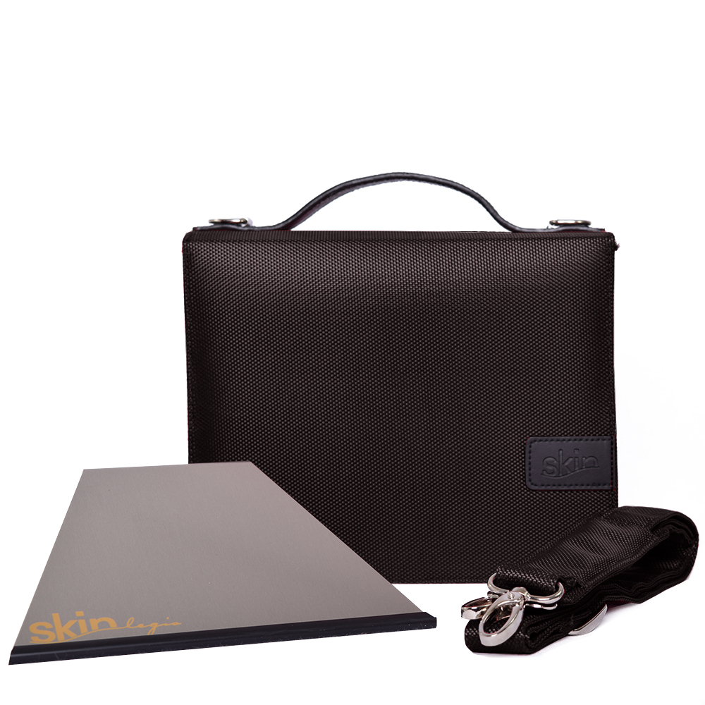 Weitere Ansicht: SartoriusSKIN Tasche BASIC Gr. L in Kaffee-Braun mit Tragegurt & Buchstütze