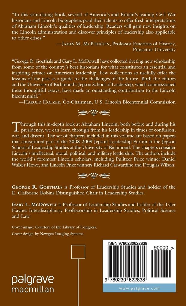 Weitere Ansicht: Lincoln's Legacy of Leadership