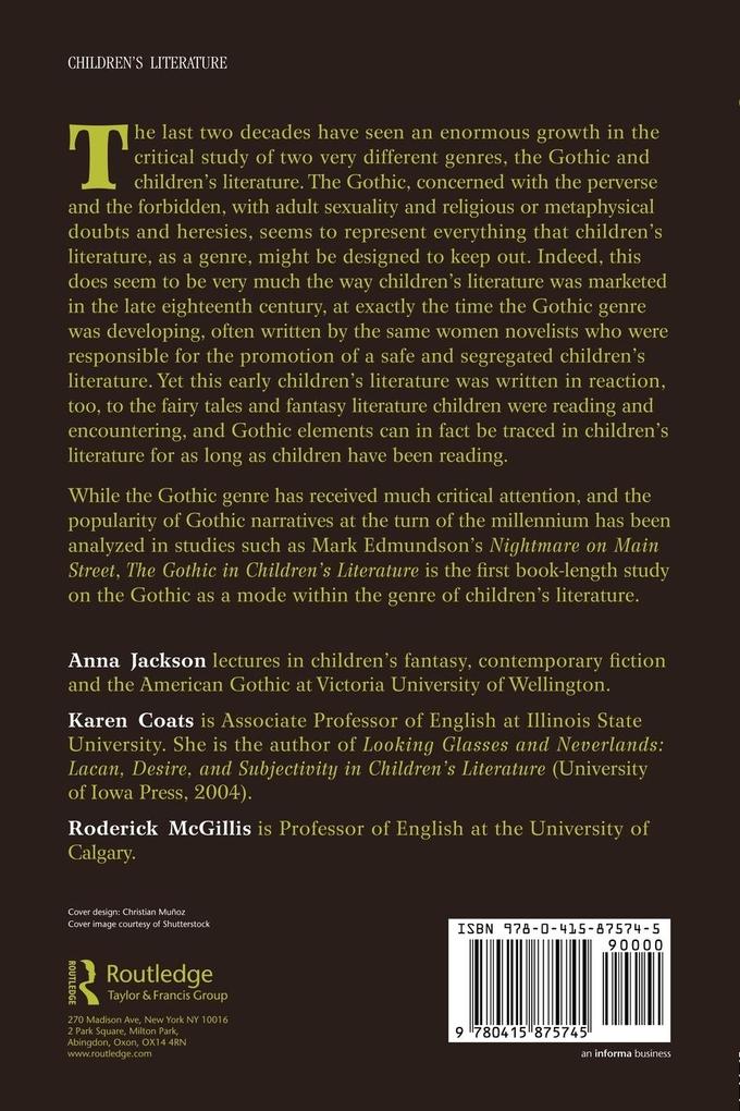 Weitere Ansicht: The Gothic in Children's Literature