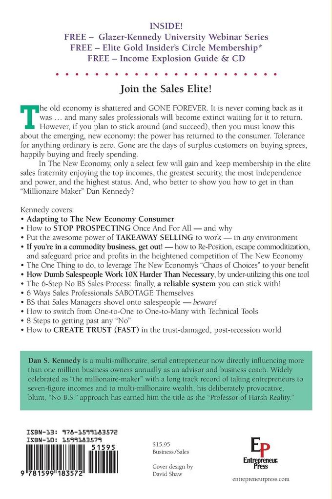 Weitere Ansicht: No B.S. Sales Success In The New Economy | Dan S Kennedy