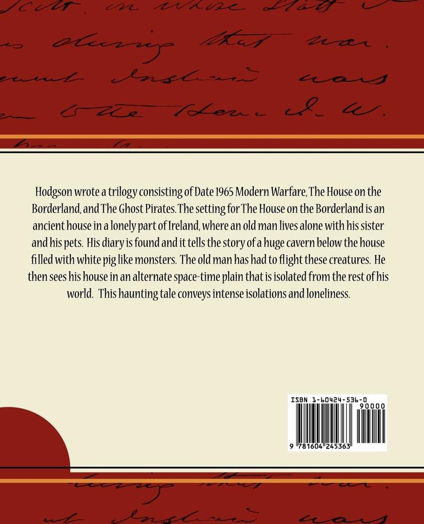 Weitere Ansicht: The House on the Borderland | William Hope Hodgson, Hope Hodgson William Hope Hodgson