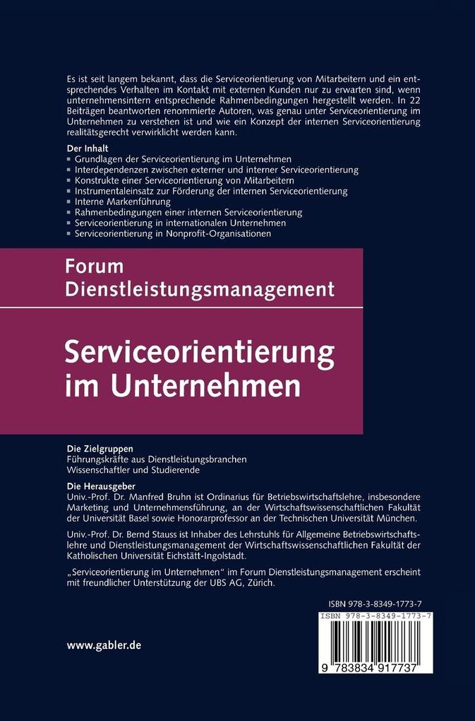 Weitere Ansicht: Serviceorientierung im Unternehmen