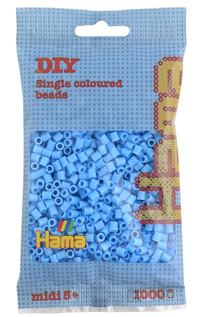 Produktbild: Hama - Perlenbeutel 1000 Stück pastell-blau