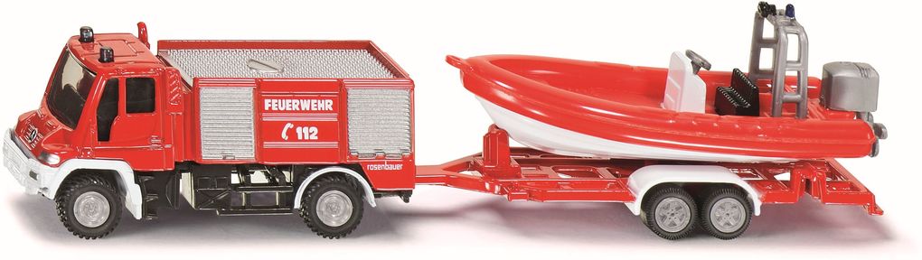 Weitere Ansicht: SIKU Super - Unimog Feuerwehr mit Boot