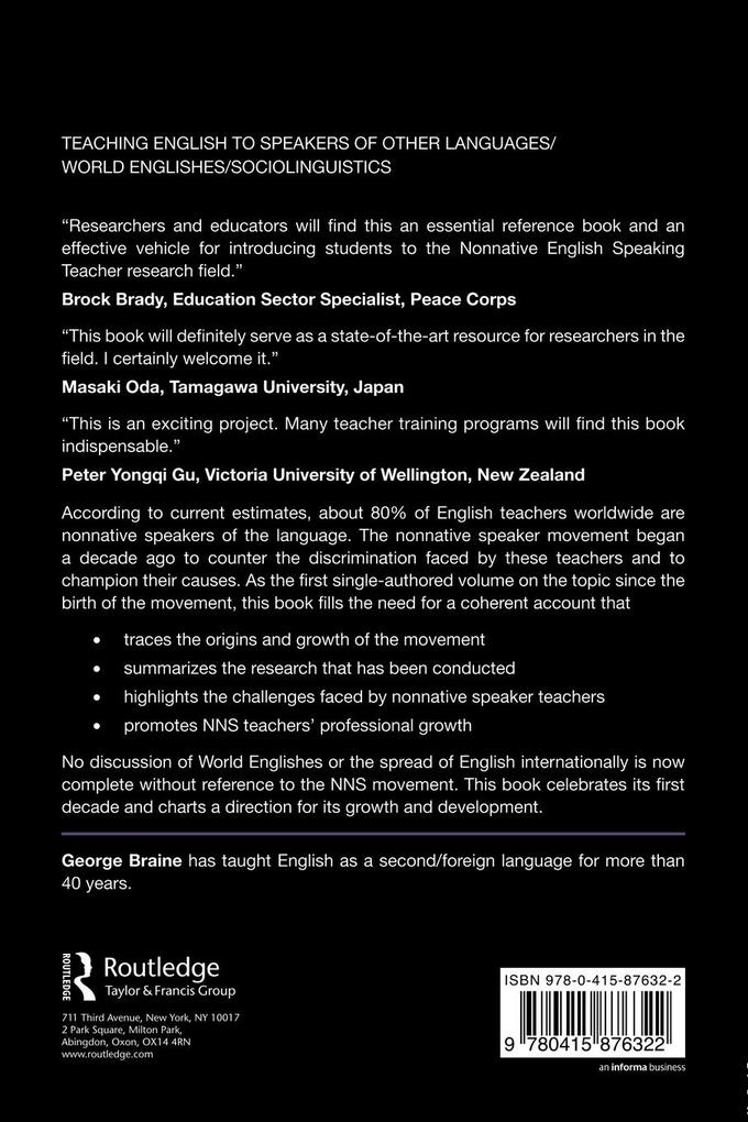 Weitere Ansicht: Nonnative Speaker English Teachers | George Braine