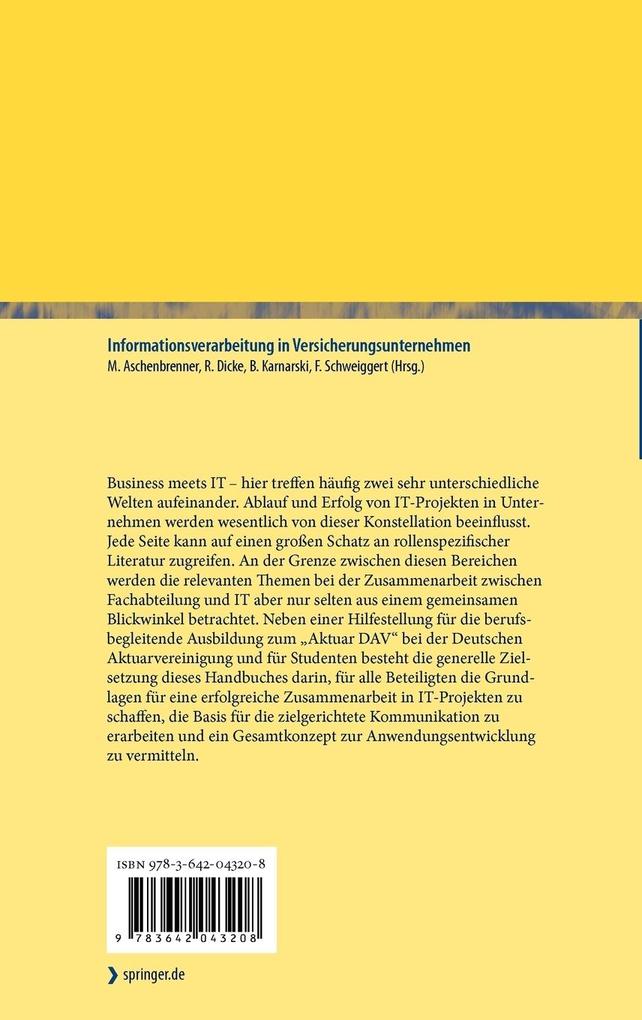 Weitere Ansicht: Informationsverarbeitung in Versicherungsunternehmen