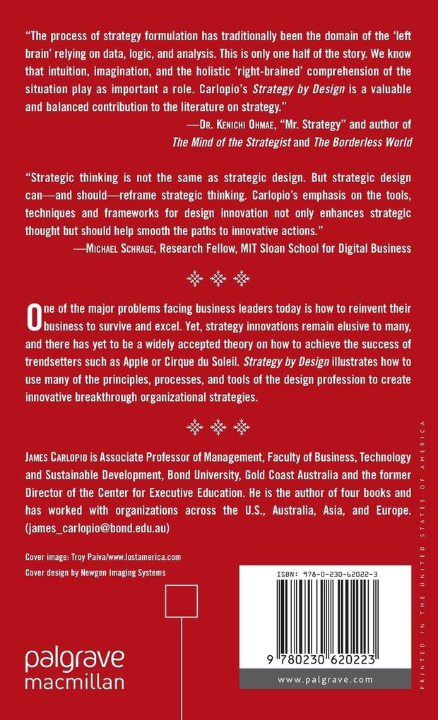 Weitere Ansicht: Strategy by Design | J. Carlopio, James Carlopio