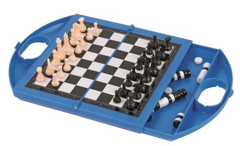 Weitere Ansicht: Jumbo Spiele - Schach und Dame Kompaktspiel