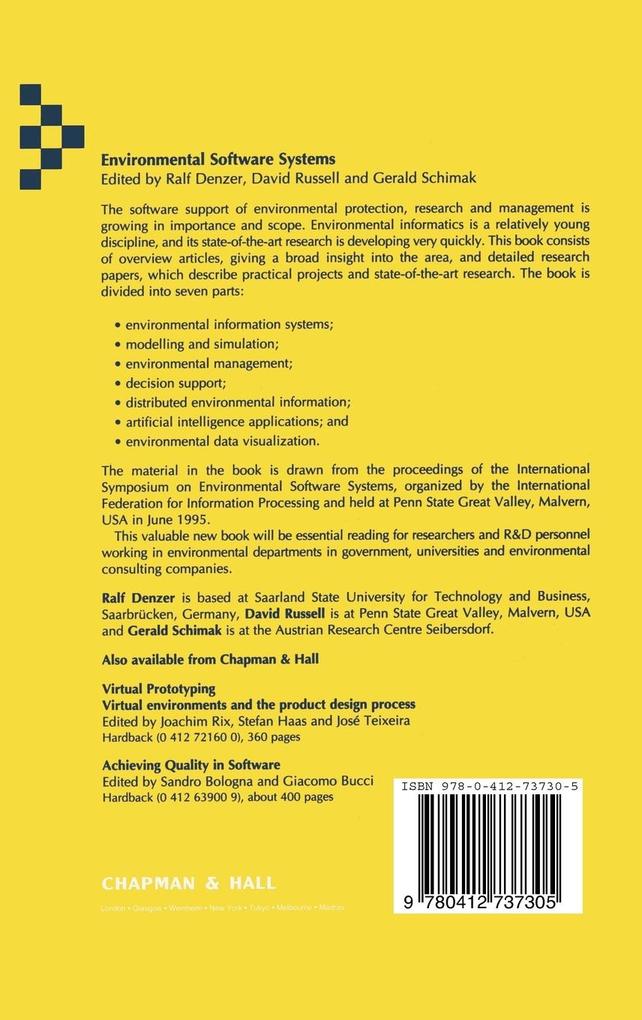 Weitere Ansicht: Environmental Software Systems