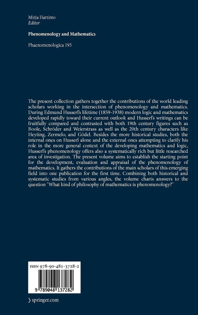 Weitere Ansicht: Phenomenology and Mathematics