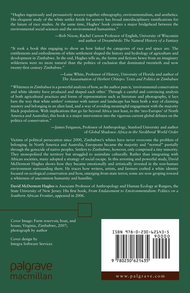 Weitere Ansicht: Whiteness in Zimbabwe | D. Hughes, David McDermott Hughes
