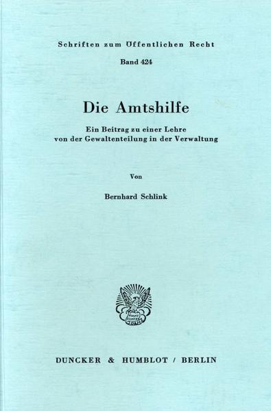 Produktbild: Die Amtshilfe. | Bernhard Schlink