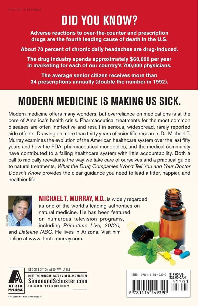 Weitere Ansicht: What the Drug Companies Won't Tell You and Your Doctor Doesn't Know | Michael T Murray