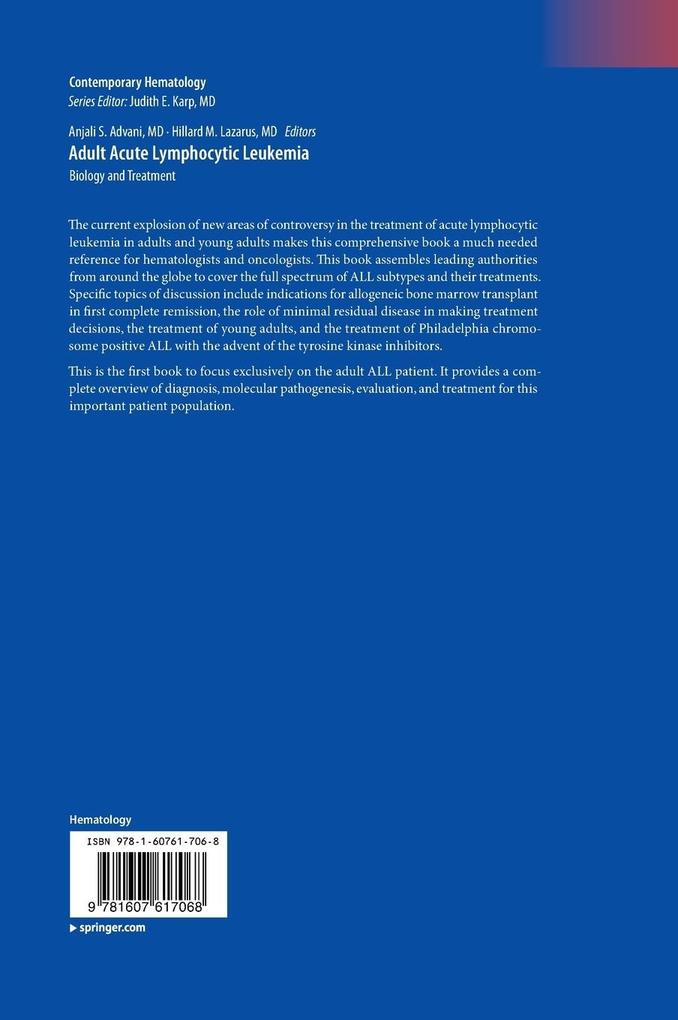 Weitere Ansicht: Adult Acute Lymphocytic Leukemia