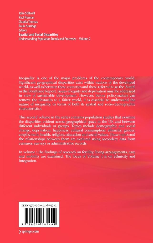 Weitere Ansicht: Spatial and Social Disparities