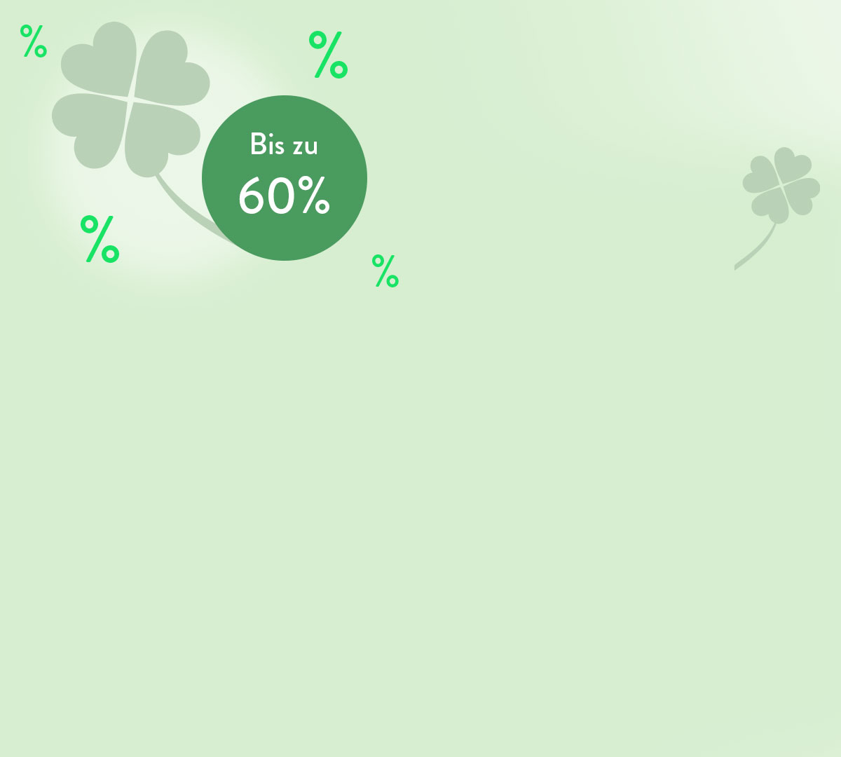 Bis zu 60% sparen