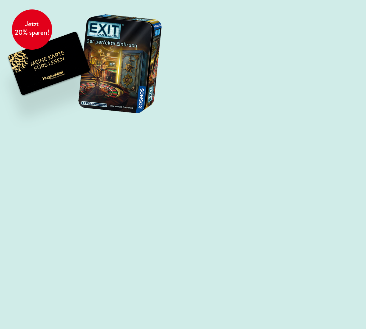 Nur mit Ihrer Kundenkarte in den Filialen!
15,99 € statt 19,99 € für EXIT® ¿ Das Spiel: Der perfekte Einbruch (Jubiläums-Edition)
Vom 24.09. bis 21.10.2026