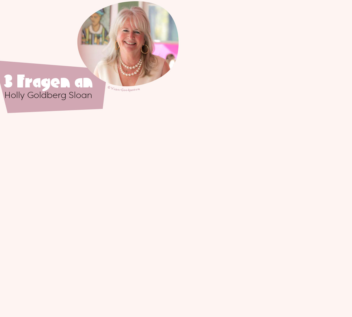 3 Fragen an Holly Goldberg Sloan