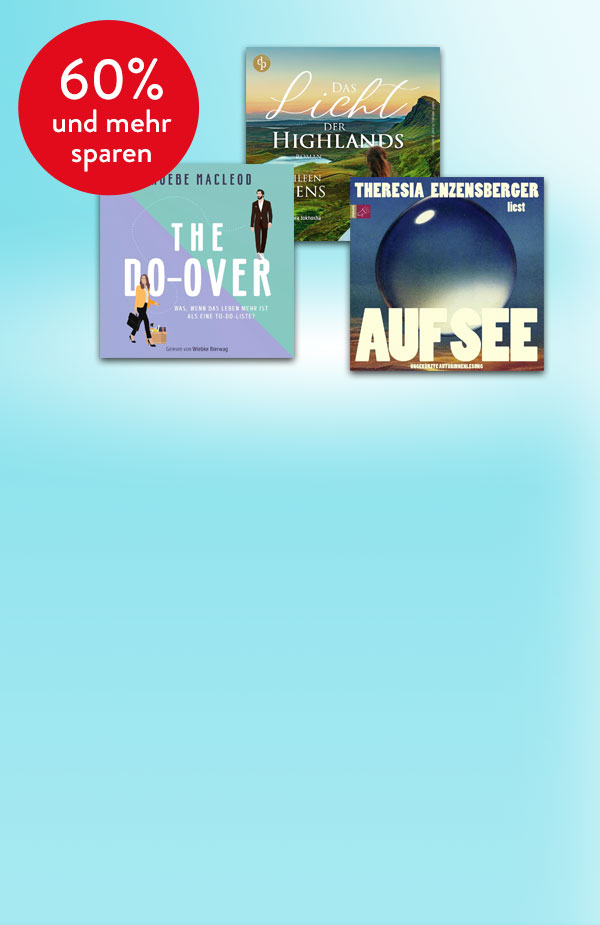 Romane für lange, helle Abende: Hörbuch Downloads reduziert bei Hugendubel