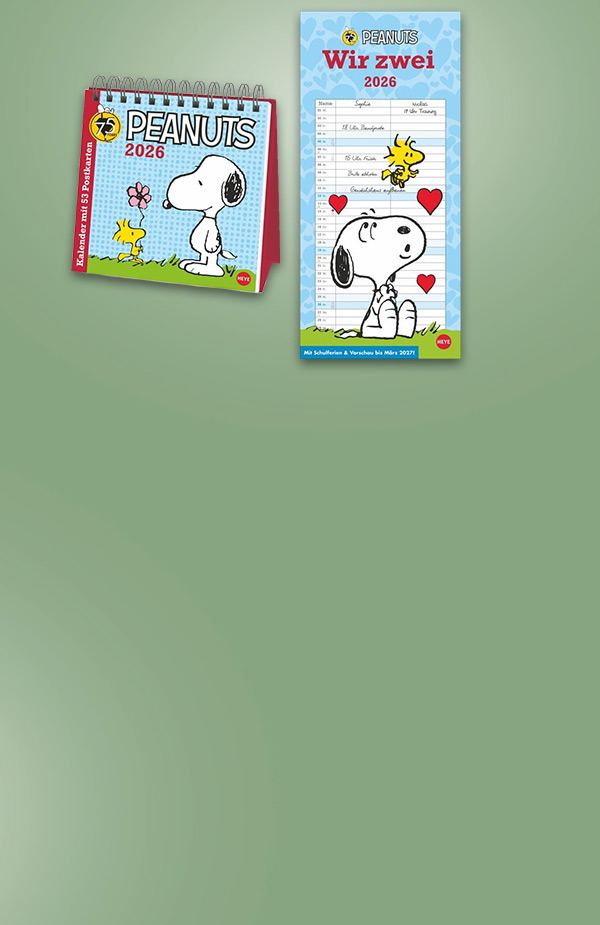 Kalender Peanuts, Snoopy und Co. 2026