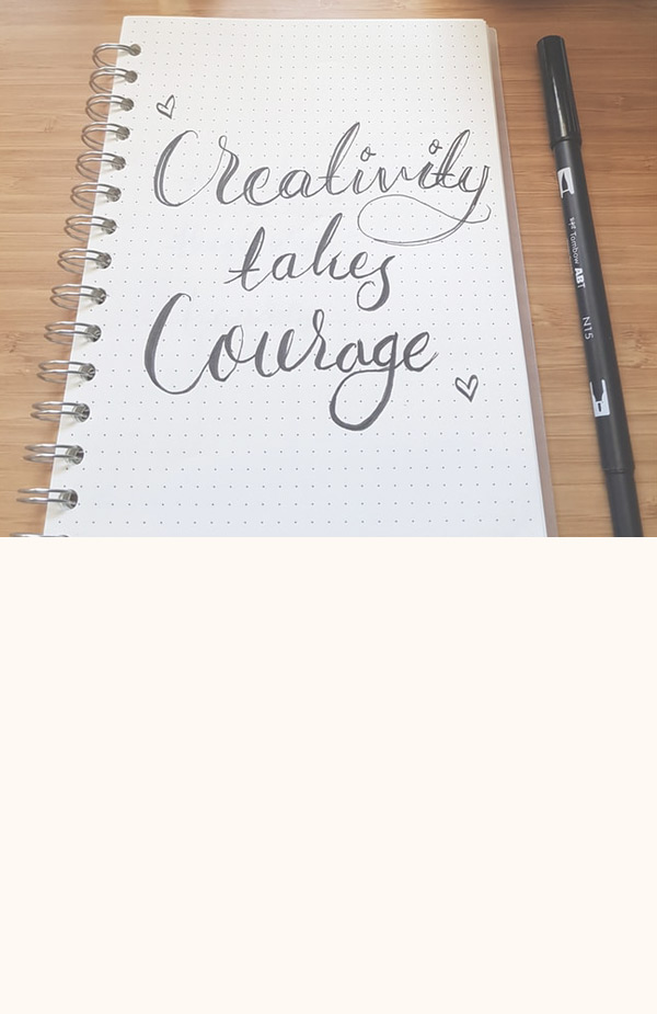 Kalligraphie und Handlettering