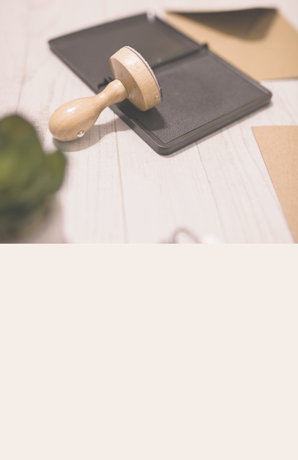 Stempel und Stempelkissen