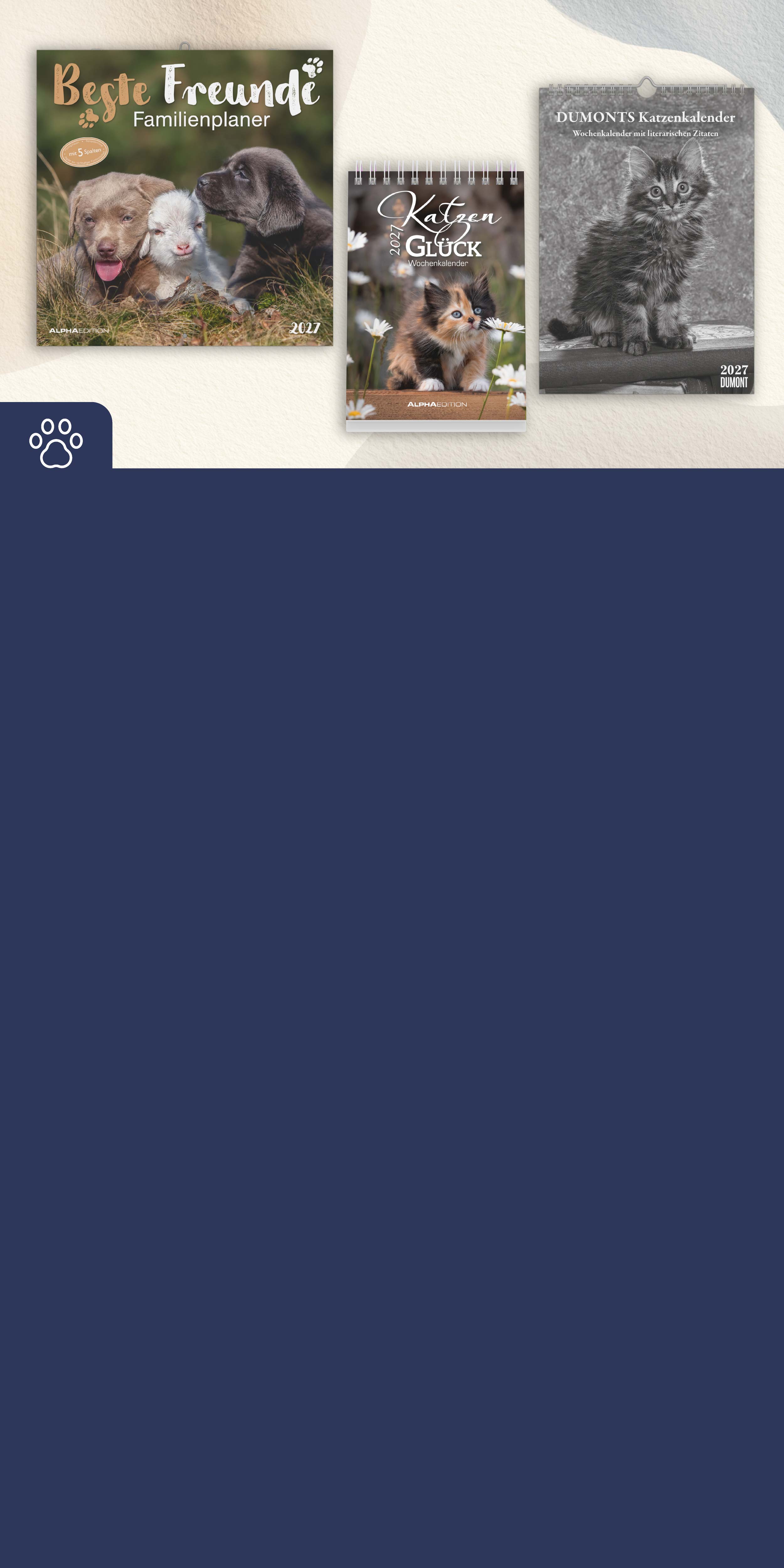 Kalender Tierwelten